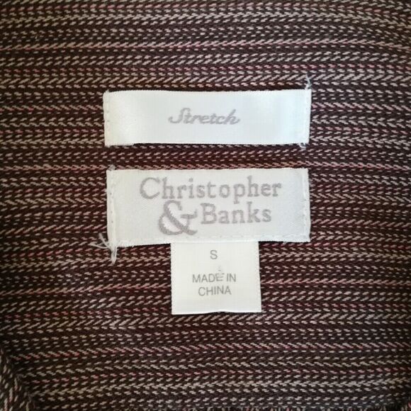 Christopher & Banks Women's Size S Cotton Stretch Brown 2-Button Twill Blazer - Picture 11 of 12